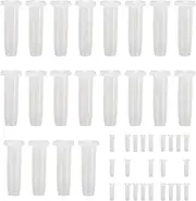 Humkopnl Racket String Protector | 100X Badminton Guard Tube - Transparent White Nylon Eyelet, Protective Tube, Stringing Tools For String Maintenance