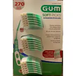 加拿大SUNSTAR GUM SOFT-PICKS軟式彎L型牙間縫刷 ADVANCED牙籤清潔棒90入附收納盒