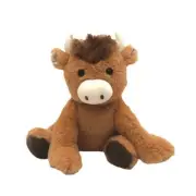 Super Cute Snuggable 12" Heatable Plush Scottish Highland Cow Coo Teddy
