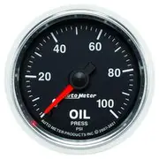 Autometer GS Oil Pressure Gauge Mechanical - 100 PSI, 2 1/16 Inch, AU3821