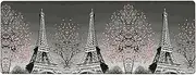 Paris Tower Extra Large Rubber Keyboard Pad 12x31.5in Mouse Pad Desk Pad Suitable for Office, Gaming, and Learning