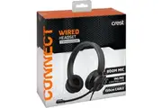 Crest Wired Headset With Boom Mic 3.5mm Connector Each