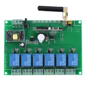 110-240V 6 Channel RF Relay Module Board Remote Control Switch Accessory.