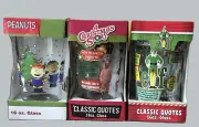 ICUP Elf & A Christmas Story M. Classic Quotes & Peanuts 16 oz Pint Glasses/Cups