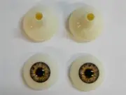 Realistic Human Acrylic Eyes for Halloween PROPS, MASKS, DOLLS (Infected Gray)