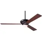 Modern Fan Altus Dark Bronze 42" Ceiling Fan with Mahogany Blades and Remote