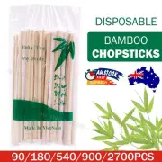 90/180/540/900/2700pcs Disposable Wooden Bamboo Chopsticks Cutlery Catering
