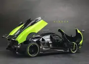 1/18 Almost Real AR+ Pagani Zonda Cinque Coupe Roadster 2009 Green White Diecast