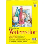 Strathmore Watercolor Spiral Paper Pad 9"X12"-12 Sheets 360900