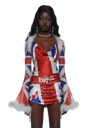 [Dolls Kill x Bratz] Cool Britannia Dress And Shrug Set