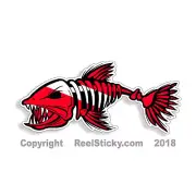 Diver Down Bone Fish Sticker Scuba Dive Flag Cup Laptop Car Window Bumper Decal