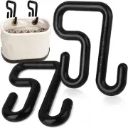 [2 Pack] Lineman Bucket Hooks to Secure Tool Apron or Oval Bag Fits 3" Lip Bucke