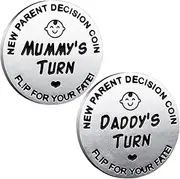 New Parents Decision Coin New Mom Dad New Parents New Baby Birthday Present Decision Coin New Baby Birthday