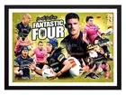 Framed 2024 Penrith Panthers NRL Premiers Poster - Nathan Cleary - 62 x 44cm