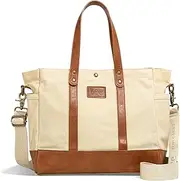 [Montana West] x Lee Tote Bag for Women Waxed Canvas Weekender Bag Shoulder Handbags with Adjustable Detachable Wide Strap