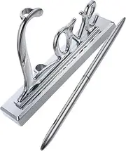 Gogogmee Wedding Pen Set Silver Plated Pen Holder and Love Design for Guest at Engagements and Special Events