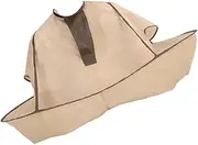 Baluue Barber Supplies Hair Dressing Scissors Hair Trimmer Men Apron Razor Men Hair Cutting Cape Umbrella Eyebrow Kit Salon Hairdressing Umbrella Cape Highlighting Barber Brush Beige