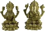 Royal Brass Goddess Lakshmi and Lord Ganesha