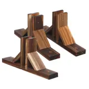 3 Pcs Fence Support Lawn Picket Solid Wood Baby Base for Post Border Edging