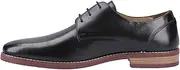 [Hush Puppies] Men's Mike Lace Up, Black, 9 US