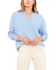 Vince Camuto Drop Shoulder V Neck Sweater