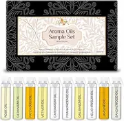 CRYSALIS Skin Care oils - Rose oil, Geranium oil, Patchouli oil, Vetiver oil, Cardamom oil, Frankincense oil, Galbanum oil, Helichrysum oil, Jasmine oil, Sandalwood oil | 3ml Pack of 10