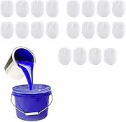 20PCS Paint Strainer Bag - 5 Gallon Paint Filter Strainer Bucket Strainer with Elastic Drawstring Top Opening Nylon Mesh Filter White Fine Mesh Bag for Paint Gardening