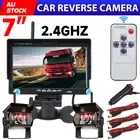 7" Wireless Reverse Camera Kit TFT Monitor Night Vision CCD Parking For Caravan