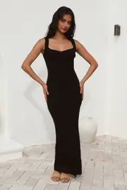 SNDYS Layla Maxi Dress Black
