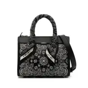 [Amiri] Amiri Bandana Micro Triangle Crossbody Bag ONE SIZE BLACK/WHITE