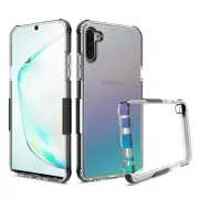 "GSA Premium Side Spine Bumper Case for Samsung Note 10 - Clear/Black"