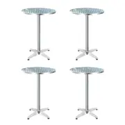 Portable Outdoor Aluminum Bar Table - Set of 4