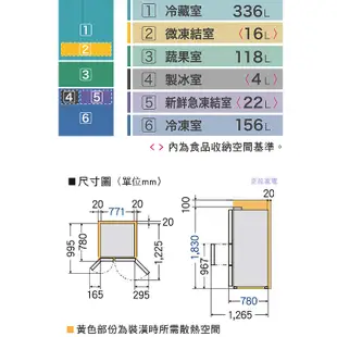 【Panasonic 國際牌】 【NR-D611XGS-N】610公升四門無邊框玻璃電冰箱-翡翠金 (含標準安裝)