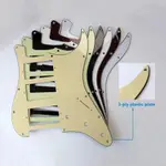 適用於 FIT FENDER STRATOCASTER HHH 雙線圈拾音器拾音器 STRAT 吉他護板更換零件,帶安裝