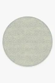 245' Round | Machine Washable Runner Rug | Kid & Pet Friendly | Indoor Rug | Rove Soft Aqua Flatwoven Rug | Ruggable