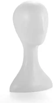 40cm Plastic Female Mannequin Wig Hat Scarf Manikin Head Model Display Stand ...