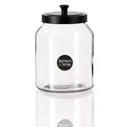 4 x 3L Glass Jar Kitchen Food Pantry Cookie Lolly Storage Container Canister Lid