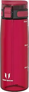 Super Sparrow Water Bottle - 500ml/750ml/1L - TouchSip Straw Water Bottle - Non-Toxic BPA Free - Tritan Drink Bottle - For Work, Gym, Travel, Sports - Lightweight & Sustainable