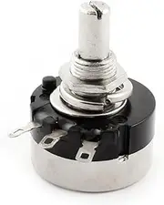 Aexit RV24YN20S (Potentiometer) 500K ohm Round Shaft Carbon Linear (34ry614qf458) Variable Potentiometer