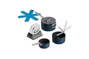 3pc Joseph Joseph Space Folding Handle Nonstick Saucepan w Lid Cookware Set