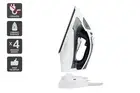 Kogan DuoGlide Cordless and Corded Steam Iron, White, Irons & Press Irons,