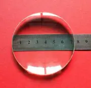 Dia.75mm Focal Length 200mm Optics Double Convex Glass Lens Magnifying Glass 1PC