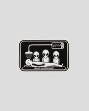 [Alien Workshop] Alien Workshop Abduction Sticker in Black One Size Black