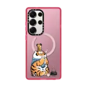 Galaxy S25 Ultra Impact Magnetic Case White Dew by Bu2ma