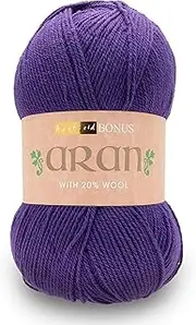 [Sirdar] Hayfield Bonus Aran with Wool, Purple (627), 400g