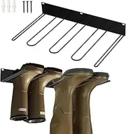 2-Pack Wall Mounted Boot Rack, Wall Shoe Organizer, Boot Hooks for High Boots and Cowboy Boots, Closet, Entryway, Indoor, Garage