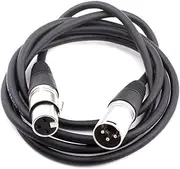VICASKY 2 Pack XLR Cable 10m Length for Microphones Mixers and Loudspeakers Black