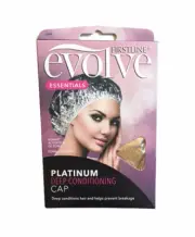 Firstline Evolve Essential Platinum Deep Conditioning Shower Cap Hair Bonnet New