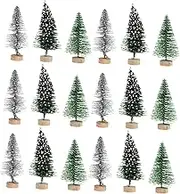 GAROZATION 24pcs Miniature Christmas Trees Lifelike Artificial Xmas Trees for Holiday Decor Table Centerpieces Festive Celebrations Xmas
