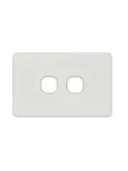 Beacon Lighting Lucci Power Ion 2 Gang Plate Only in White